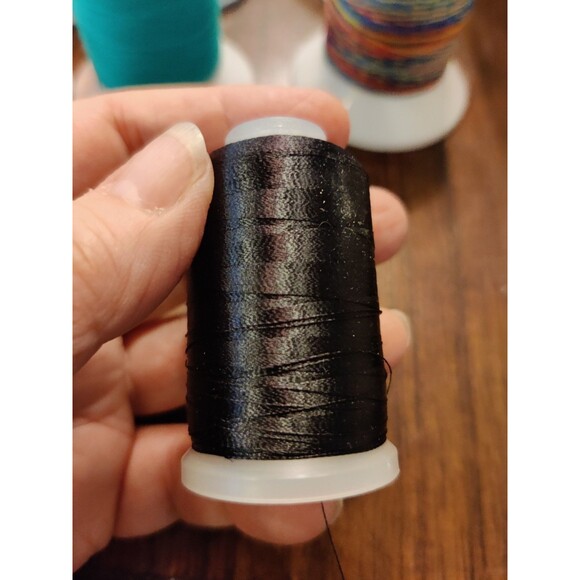 Lot of 13 Spools: Yli "Jeans Stitch" Thread + Wooly Isacord Variations More! - Picture 14 of 15